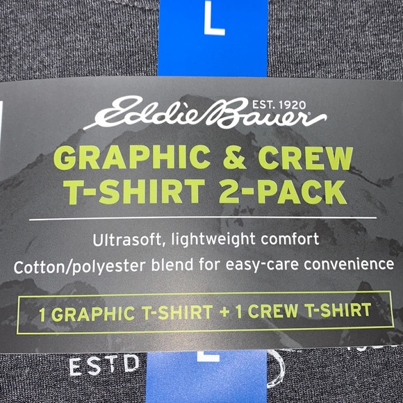 Eddie Bauer Men’s Graphic & Crew Tee, 2-Pack - Picture 6 of 12